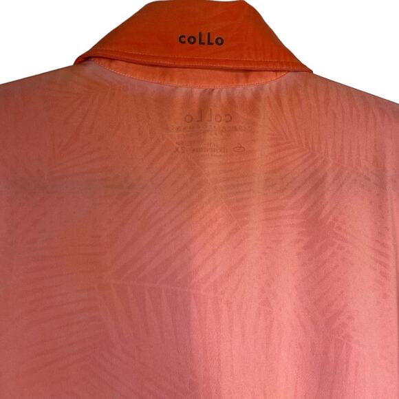 Collo Apparel Santa Rosa Orange Short Sleeve Men’s Golf Polo Size 2X UPF 50 New - Picture 3 of 11